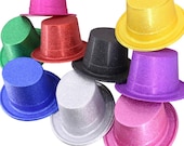 strapless open back dress 2x Assorted Colours Satin Top Hats main image 0