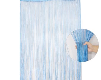 90x200CM String Curtains Panel Door Fly Screen Curtain Doorways Divider Hang Fringe Curtain