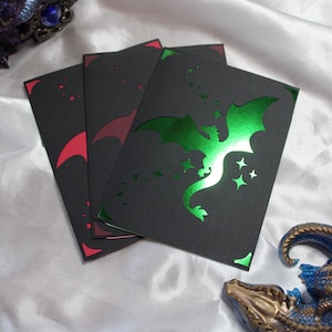 1 Carte "Dragon" en papier + enveloppe - Carte de Vœux - Carte anniversaire - Carte fête des père - Carte personnalisable
