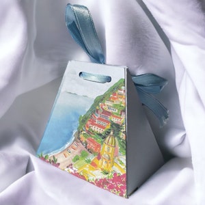 Amalfi coast box- favor bag- wedding favor