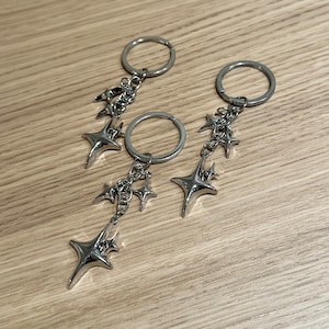 Y2k stars keychain