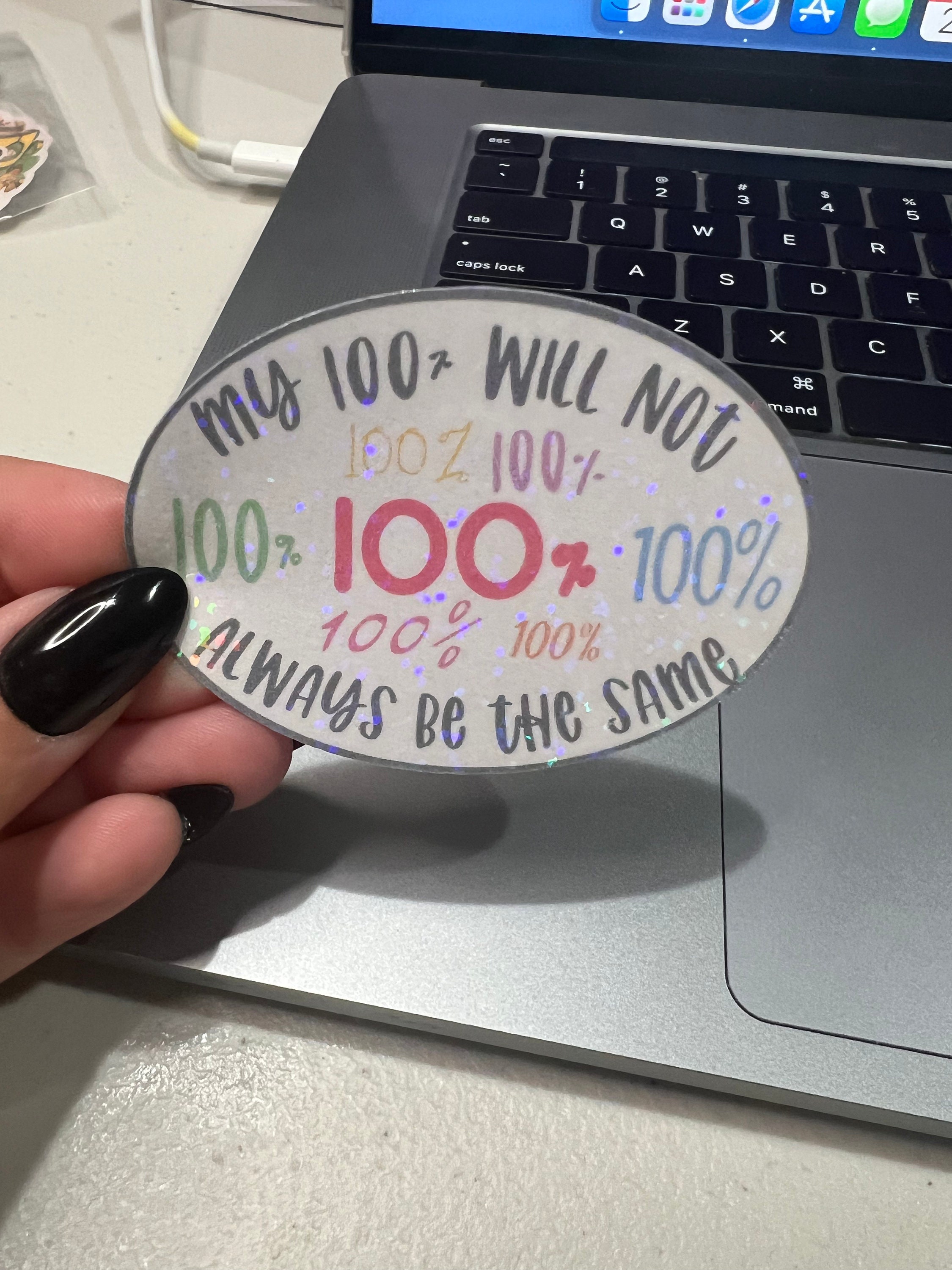 100% Decal Sticker - Etsy