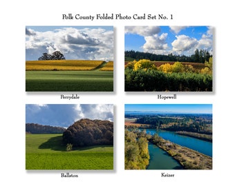 Greeting cards with photos of Oregon's Polk County (Set No. 1)