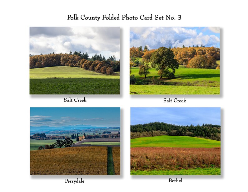Greeting cards with photos of Oregon's Polk County Set image 1