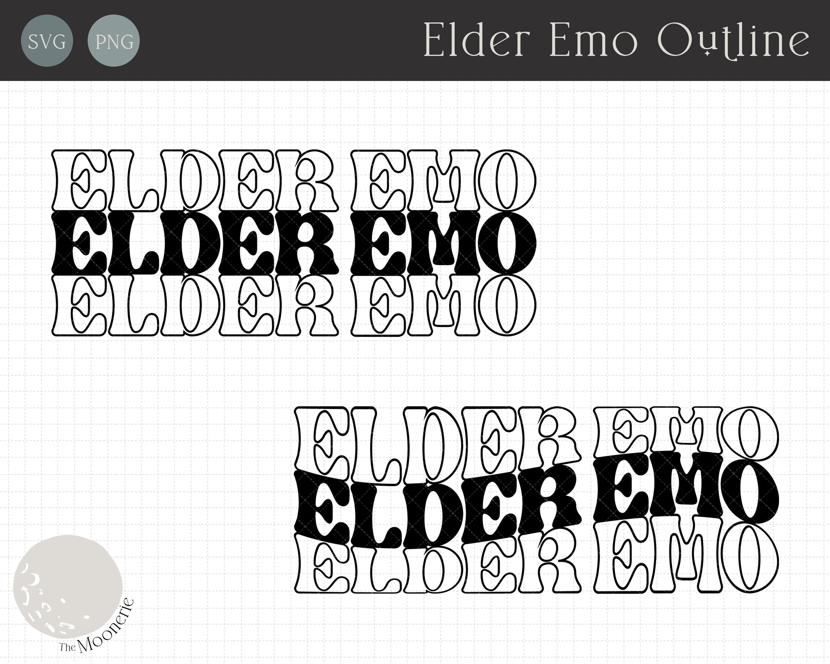 Emo Girl Svg Elder Emo Svg Millenial Svg Emo Svg Astrology 