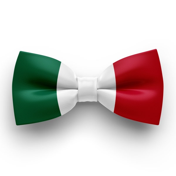 Italy bow tie for adult, custom hand made