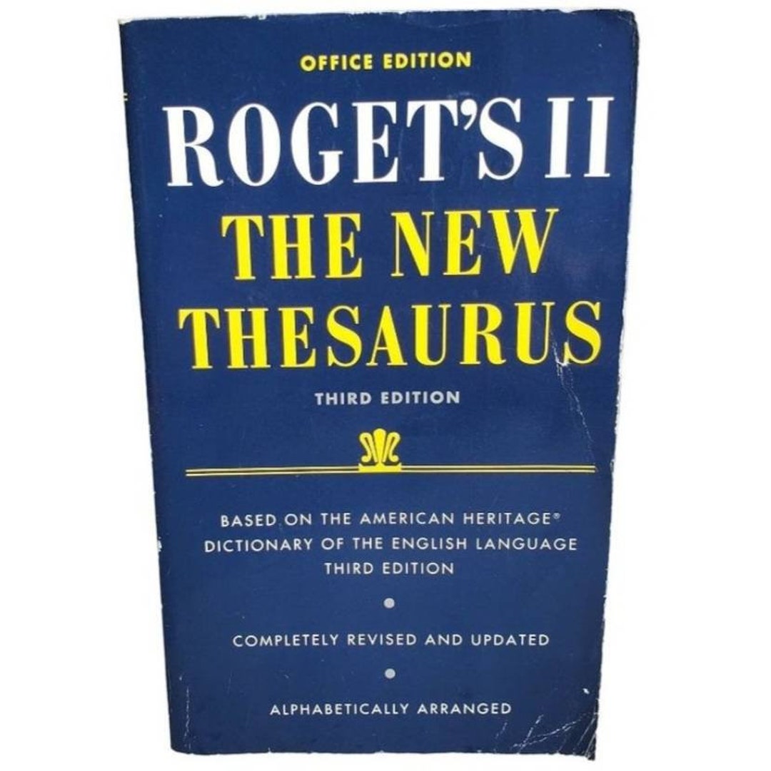 Vintage 1996 Roget's II the New Thesaurus Third Edition Houghton