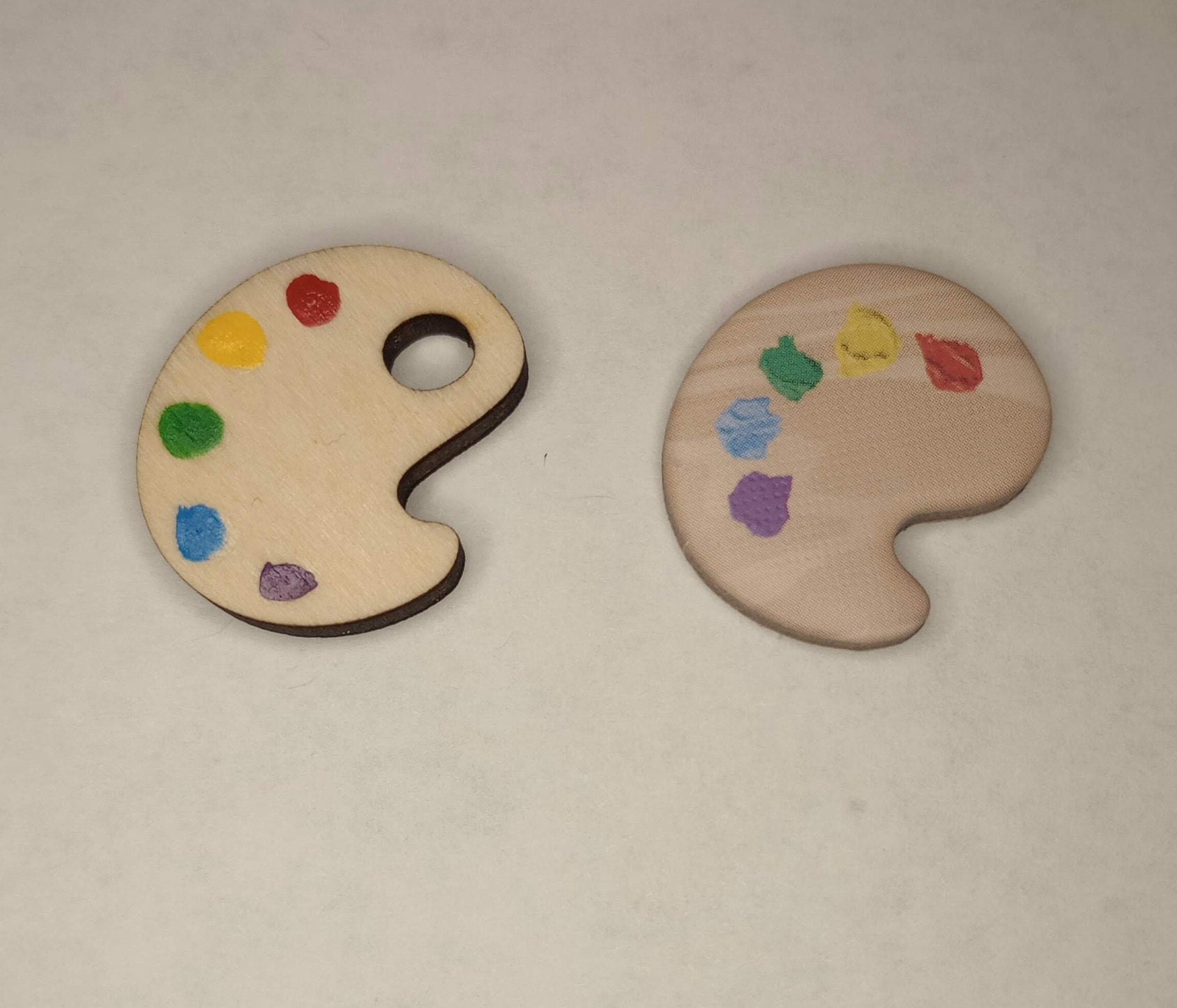 Canvas Wooden Paint Palette Tokens - Etsy