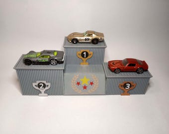 Winners Podium for Diecast Cars