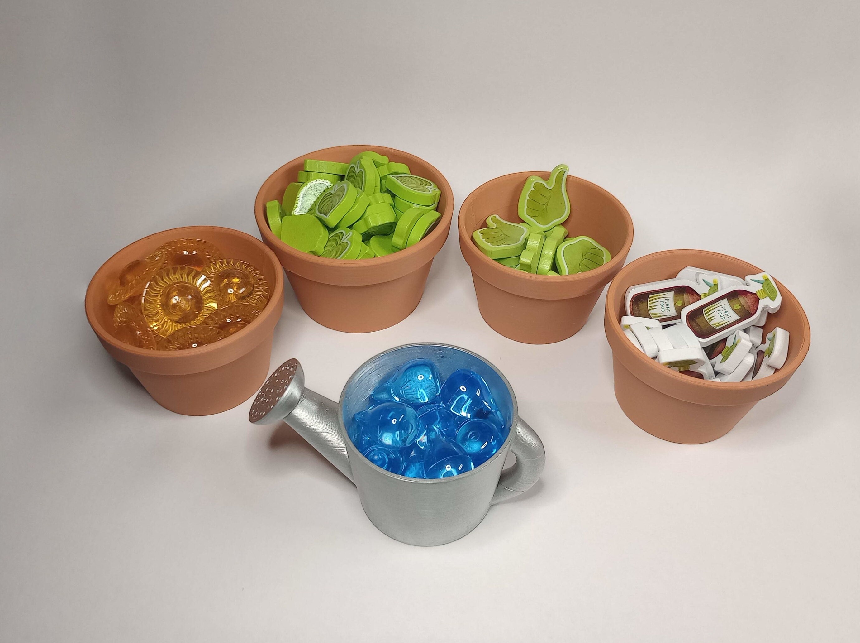 Suportes para fichas de jogos de tabuleiro plantados