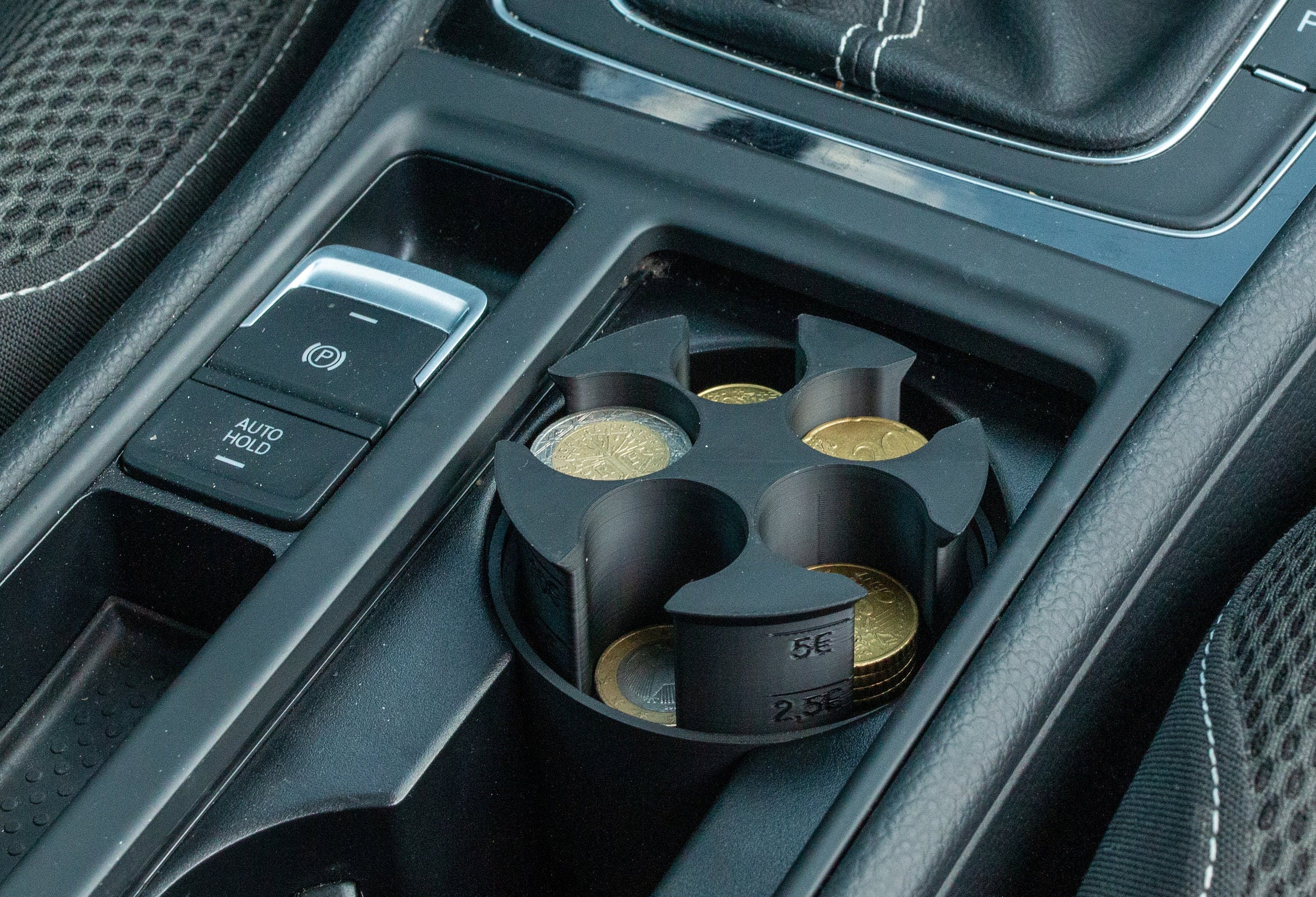 Münzaufbewahrung Coin Organizer Münzhalter für Getränkehalter im Auto -  .de