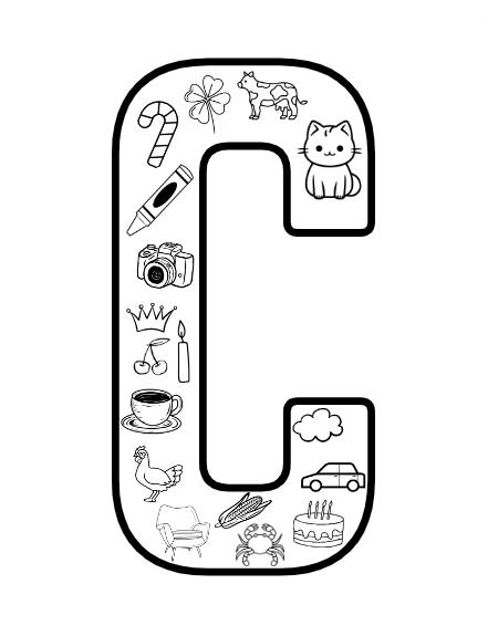 Alphabet Letters Coloring Pages. ABC Printable Alphabet Picture Letters ...