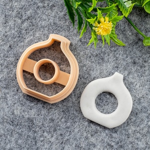 Organic Shape Clay Cutter, Pot shape Polymer clay cutter, Earring cutter