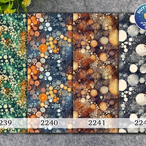 Abstrakte Bubble Marble Transfer Papier für Polymer Clay