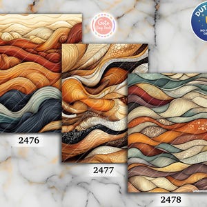 Earthy Zentangle Polymer Clay Transfer Paper: Water Soluble (4x5.5 inches)