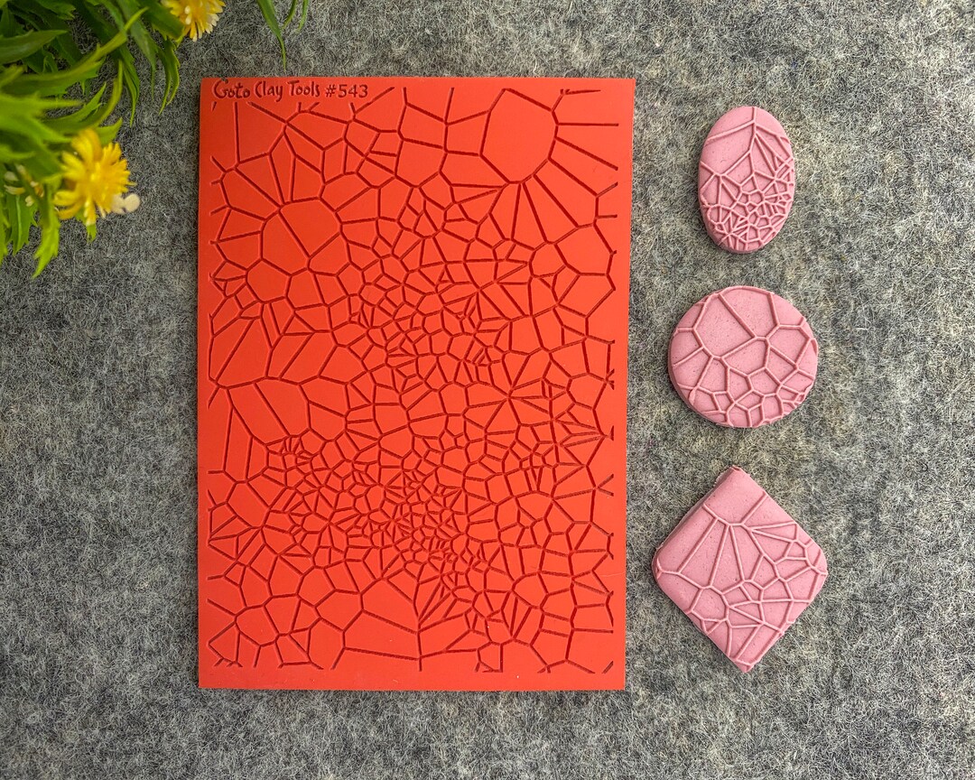 Parametric Texture Mat for Polymer Clay, Polymer Clay Rubber Texture