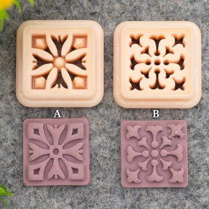 Symmetrical embossed clay cutter, polymer clay cutter for earring making #686-SET-1