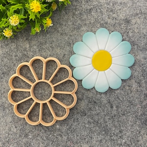 Daisy Flower Trinket Dish Clay Cutter: 4-inch polymeerklei tool