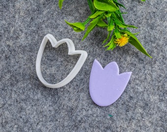 Tulip Flower Clay Cutter: Polymer Earring Tool