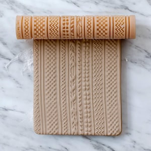 Tribal Stripes Texture Roller, Polymer Clay Texture Roller, Clay Texture Roller, Polymer Clay Roller, Texture Roller for Earring making #131