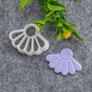 Daisy Drop Embossed Clay Cutter, Polymer clay cutter, Earring cutter