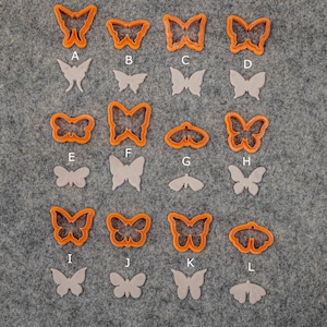 Butterfly shape Cutters for polymer clay | Polymer clay cutter | GotoClayTools Clay Cutters