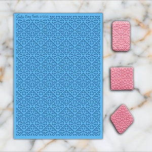 Tile Texture mat for polymer clay, Polymer Clay Rubber Texture mat, Texture Tile mats, Rubber Texture Sheet #506