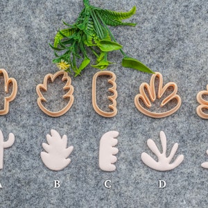 Organic shape set-5 Polymer clay cutter, Clay earring cutters, Polymer clay tools, 3D printed cutters#631