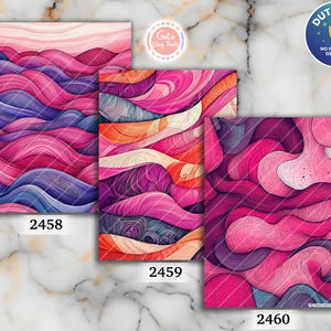 Rosa Zentangle Polymer Clay Transferpapier (10x14cm)