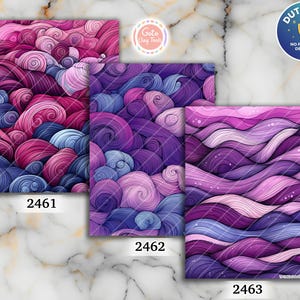 Mauve Zentangle Polymer Clay Transferpapier: Wasserlösliche Blätter