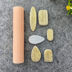 Brushed Metal Texture Roller, Polymer Clay Texture Roller, Resin Hand Roller for Polymer Clay, Polymer Clay Tools #101