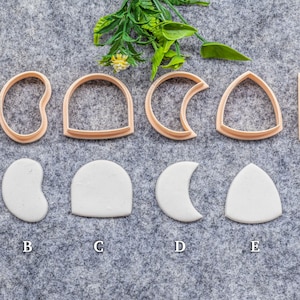 Arch, Square shape Polymer clay cutter, Clay earring cutters, Polymer clay tools, 3D printed cutters#633