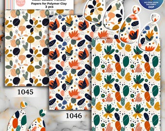 Abstrakcyjny papier transferowy rozpuszczalny w wodzie do gliny polimerowej