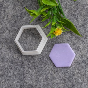 Hexagon Clay Cutter, Polymer clay cutter, Earring cutter