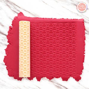 Heart Texture Roller: Love & Lips Polymer Clay Tool #CCF1