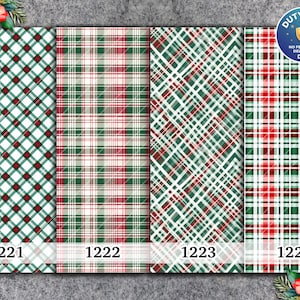 Christmas Plaid Transfer Paper for Polymer Clay (4x5.5 inches)