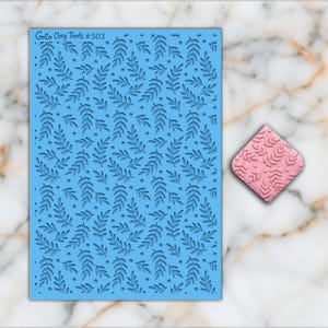 Leaves Texture mat for polymer clay, Polymer Clay Rubber Texture mat, Texture Tile mats, Rubber Texture Sheet #503