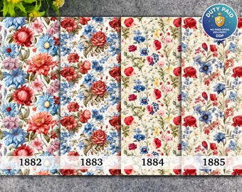 Vintage Floral wasserlösliche Transferpapier für Polymer Clay