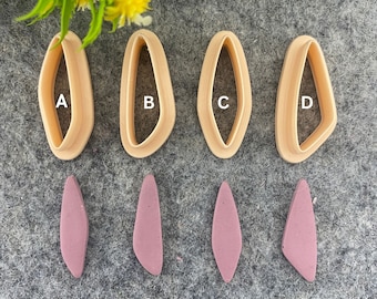 Organic Dangle Clay Earring Cutters: Polymer Clay Jewelry Tools #664