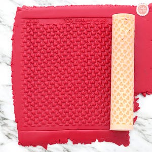 Heart Texture Roller: Polymer Clay Tool, Valentine&#39;s Day Design #CCF2
