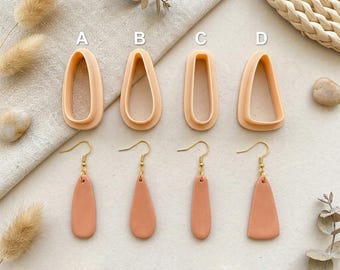 Triangle Dangle Earring Clay Cutter: Organic Polymer Clay Tool