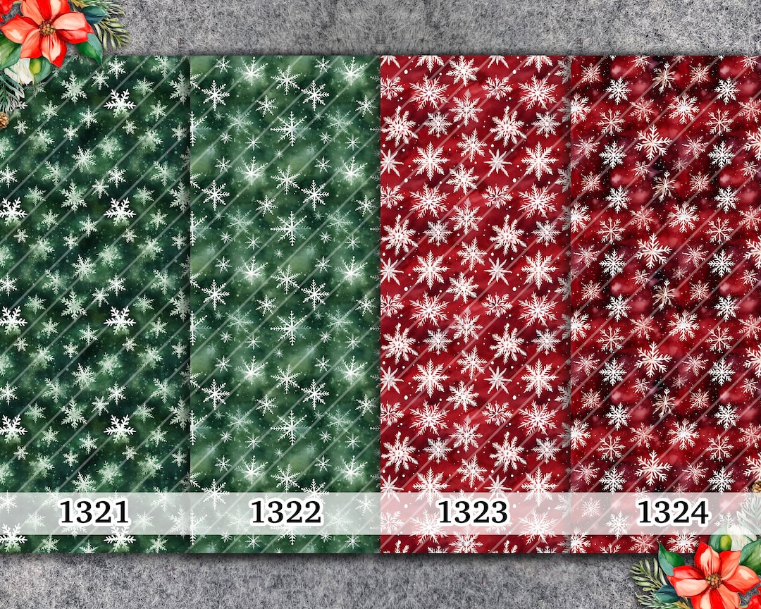 Water Soluble Transfer Paper for Polymer Clay, Christmas Theme, Polymer