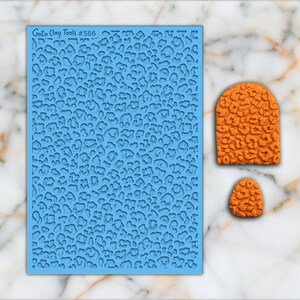Leopard Texture mat for polymer clay, Polymer Clay Rubber Texture mat, Texture Tile mats, Rubber Texture Sheet #566