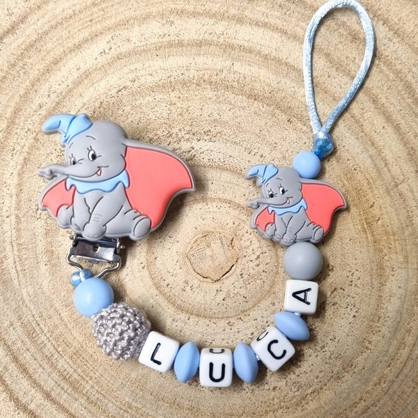 Disney Dumbo Schnullerkette  personalisiert