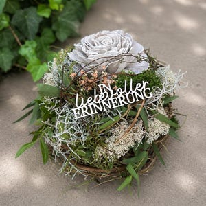 Trauer trockenblumen