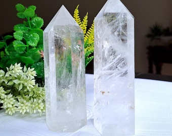 Large Clear Quartz Towers - Pick Your Tower! --- Tariffs/Duties Covered!