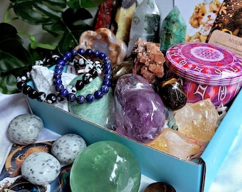 Intuitive Mystery Crystal Box / Crystal Value Box / Crystal Gift Set / Crystal Surprises / Crystal Kit --- Tariffs/Duties Covered!