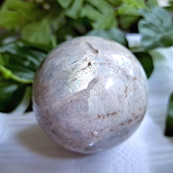 サイバーパンク フラッシュムーンストーン スフィア (312g) - Etsy 日本