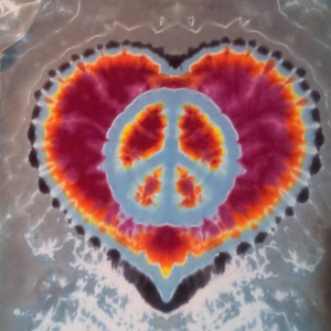 Ladies Large Dancing Bear tie dyebohemian boho hippie happy love rock n roll colorful happy