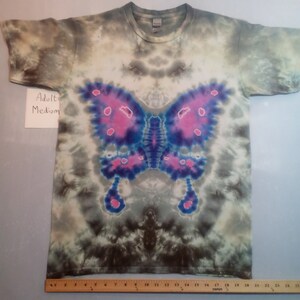 Adult Medium Butterfly in Love with Peace tie dye